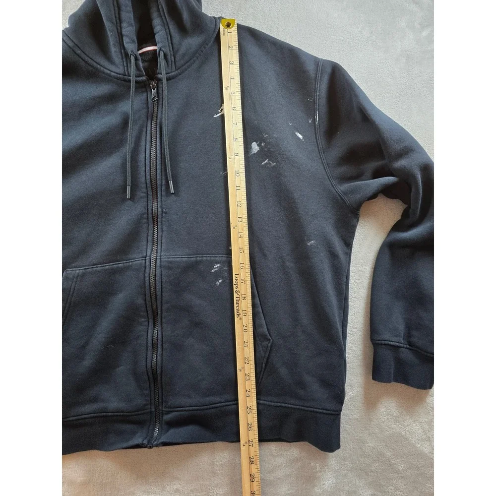 Jordan Air Hoodie‎ Sweatshirt Mens XL Black Full Zip Fleece Nike FJ7771 *Read